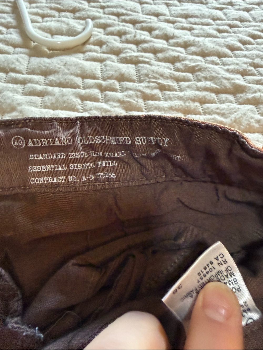 Ag Adriano Goldschmied Brown Chinos